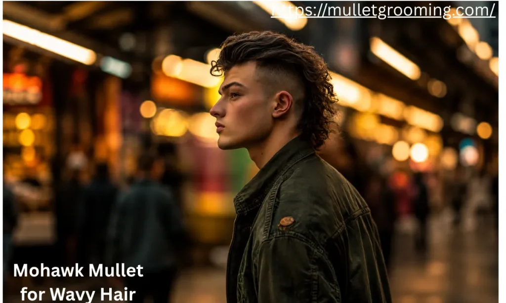 Mohawk mullet on thick hair
